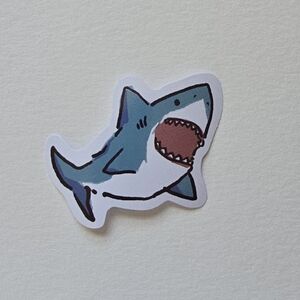 10/$10 Blue Shark Sticker
